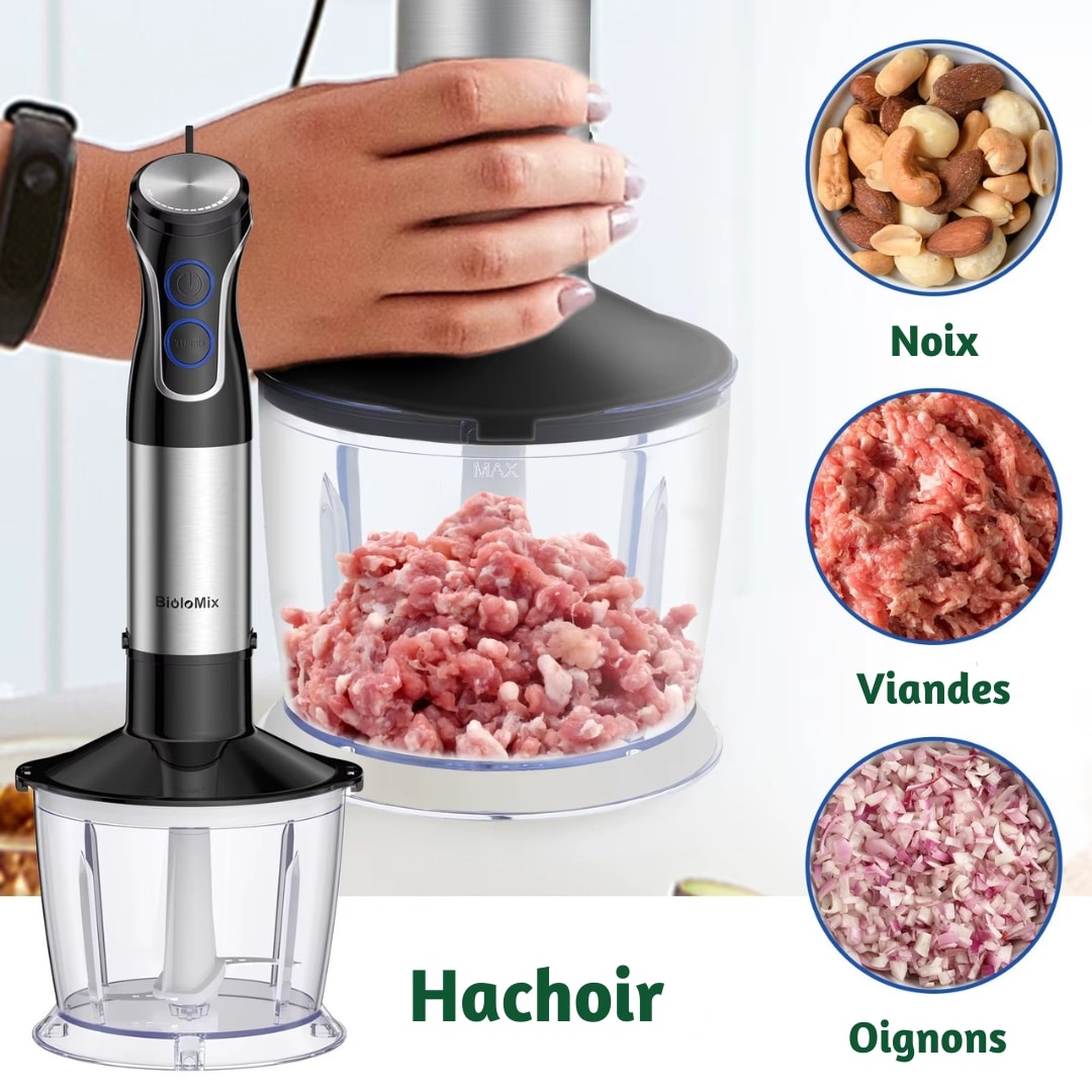 Mixeur Puissant et Hachoir Biolomix 3