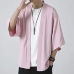 Veste Kimono Homme Coupe Décontractée Manches Amples 8