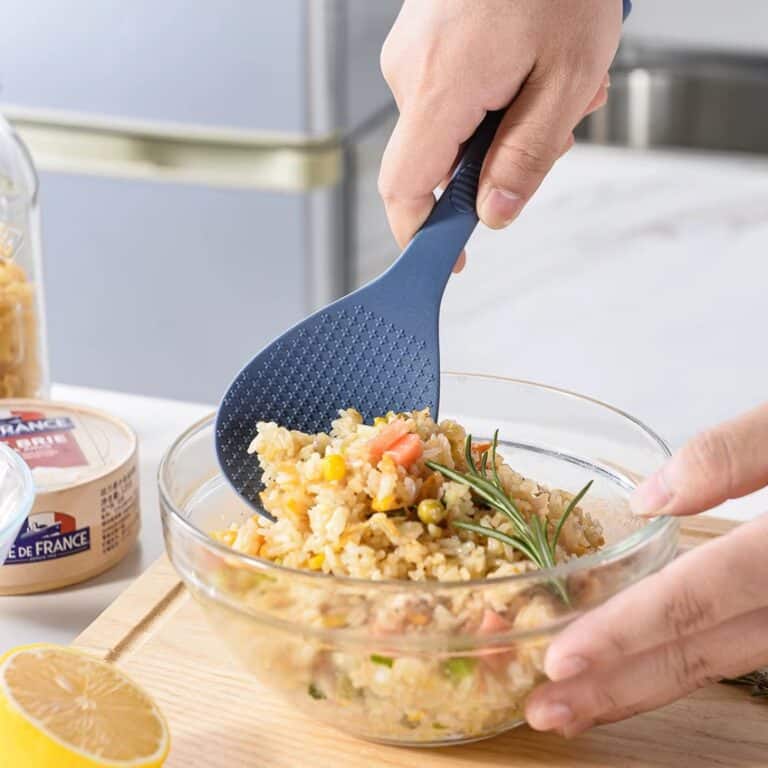 Cuillère à riz Texturé en Silicone Anti-adhésive pour Cuiseur à Riz 2