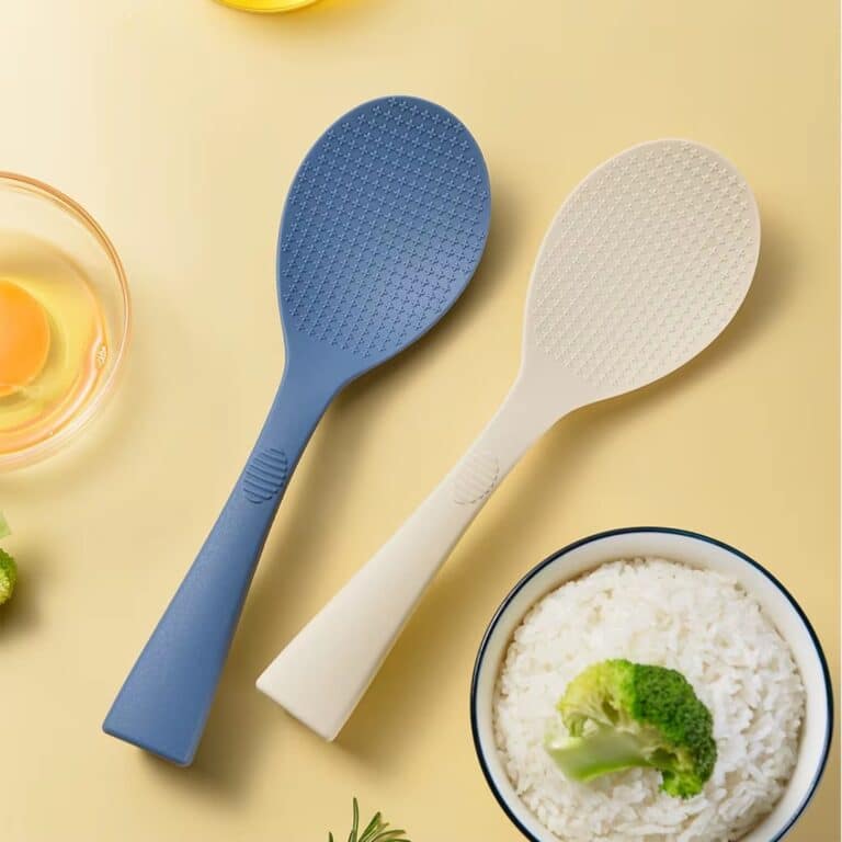 Cuillère à riz Texturé en Silicone Anti-adhésive pour Cuiseur à Riz 4