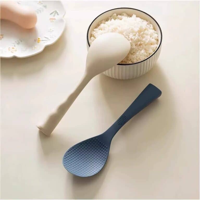 Cuillère à riz Texturé en Silicone Anti-adhésive pour Cuiseur à Riz 5