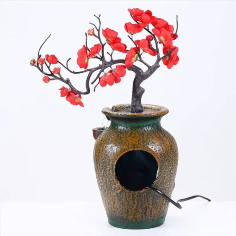 Fontaine D'intérieur avec Cerisier Rouge Style Feng Shui 2