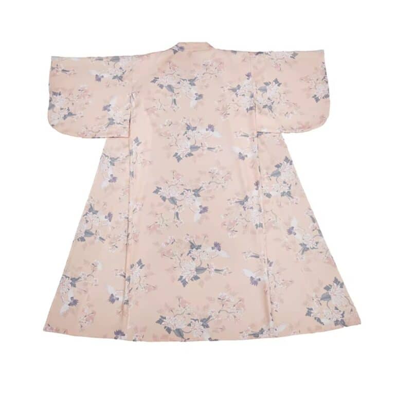 Kimono Traditionnel Floral Rose pour Femme 2