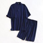 Pyjama à Manches Courtes Style Kimono pour Hommes 6