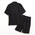 Pyjama à Manches Courtes Style Kimono pour Hommes 7