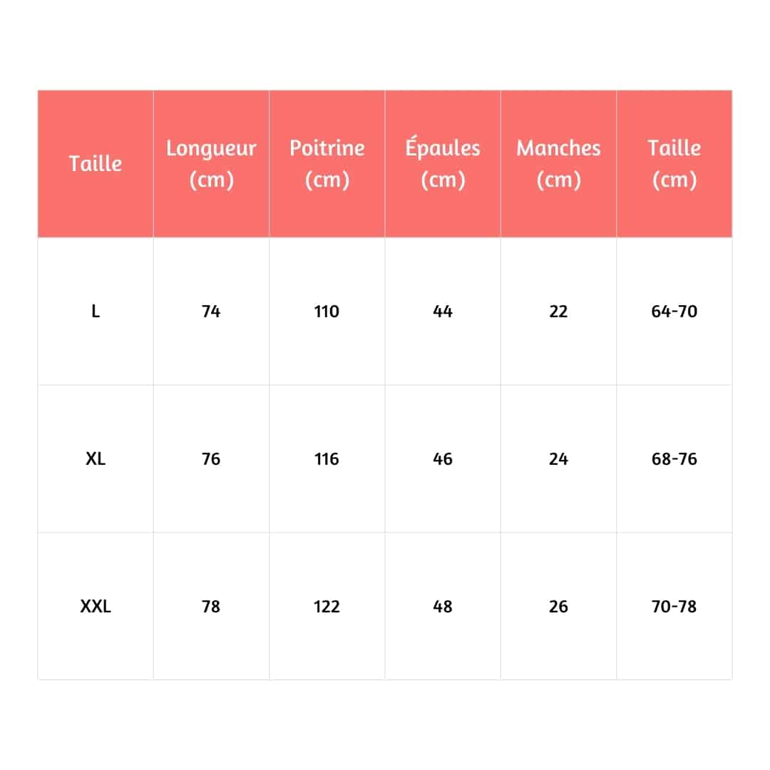 Pyjama japonais pour couple en coton – dimension