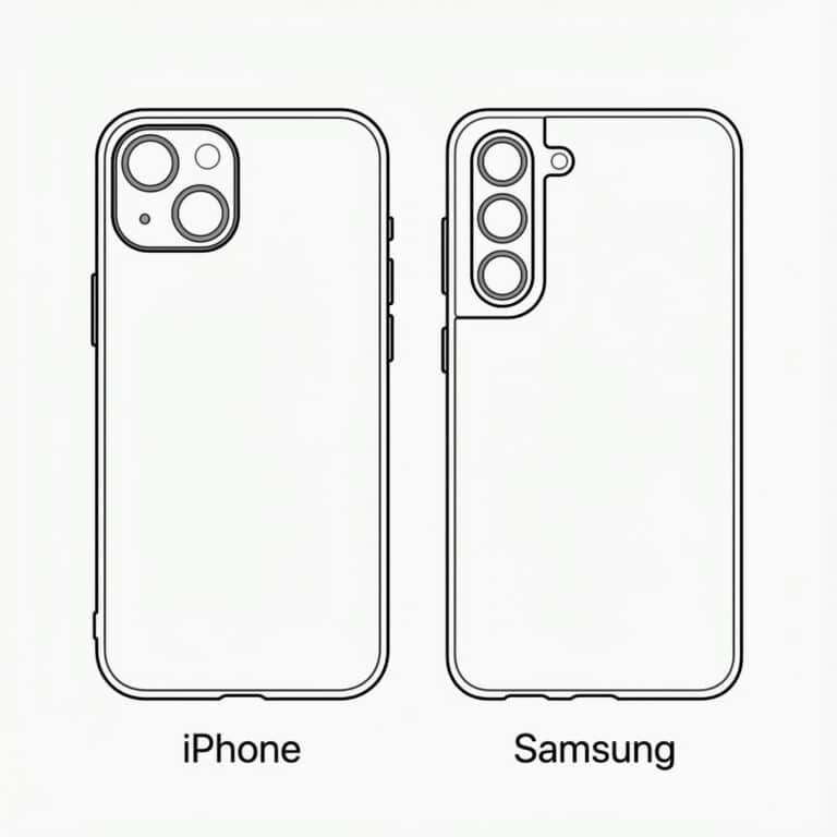 Comparaison Smartphone - Iphone & Samsung