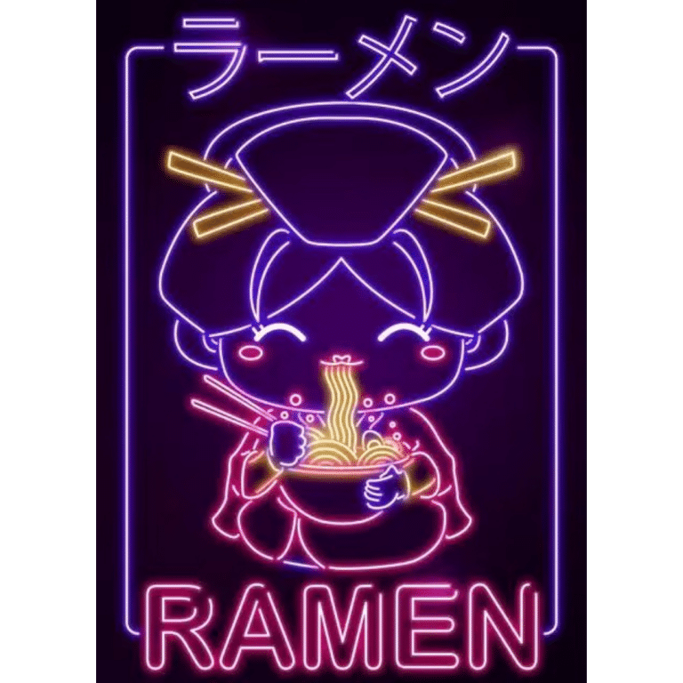 Art Mural Style Néon Japonais 16