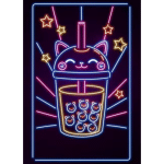 Art Mural Style Néon Japonais 17