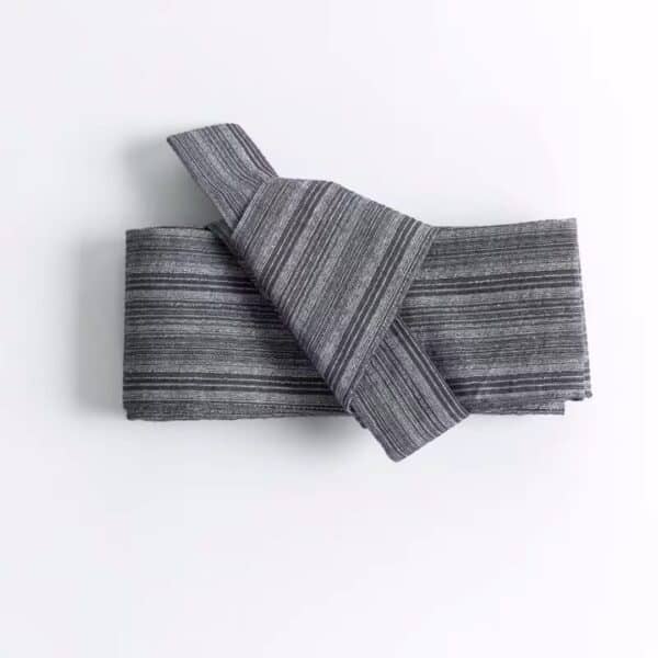 Accueil Ceinture obi japonaise large pour kimono et yukata grise