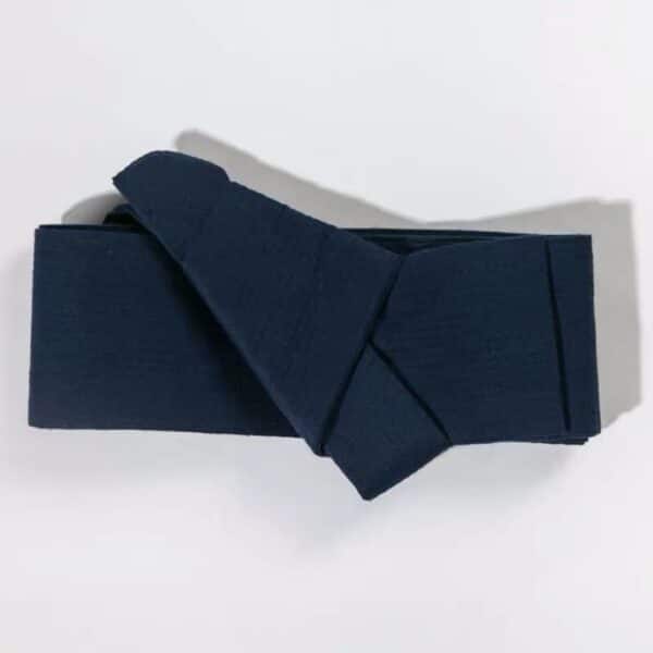 Accueil Ceinture obi japonaise bleu marine en coton