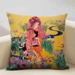 Housse de Coussin Décorative Carrée Portrait de Femme Japonaise 16
