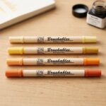 Marqueurs-Aquarelle-Kuretake-y-Double-Pointe-Jaunes-et-Oranges-en-lot-de-4-picture-8112