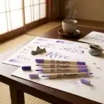 Set-de-4-Stylos-Pinceaux-Aquarelle-Violets-Kuretake-pour-Lettrage-et-Cryation-picture-2792