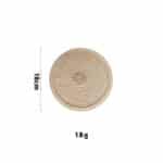 Set de 6 Napperons Ronds Tissés Style Moderne Minimaliste 11