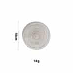 Set de 6 Napperons Ronds Tissés Style Moderne Minimaliste 7