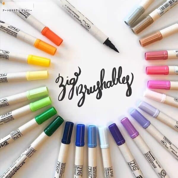 Stylo pinceau aquarelle double pointe Kuretake