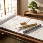 Stylo-Pinceau-Kuretake-pour-Calligraphie-et-Manga-Encre-Argent-ou-Dory-picture-9820