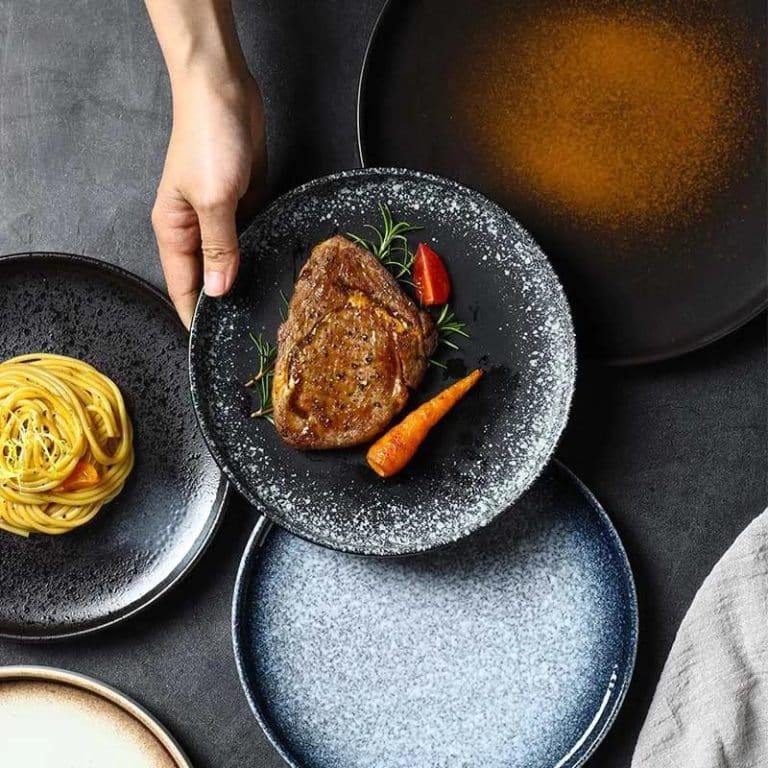 Assiette-Ronde-en-Ceramique-de-Style-Wabi-sabi-Japonais-galerie-9624