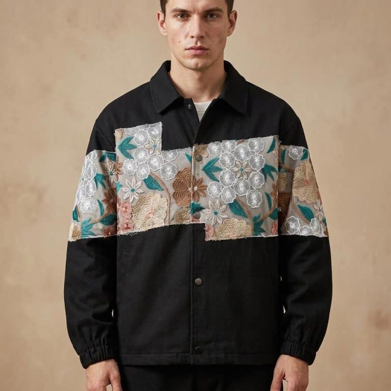 Blouson-Decontracte-avec-Broderie-Florale-en-Relief-picture-9420