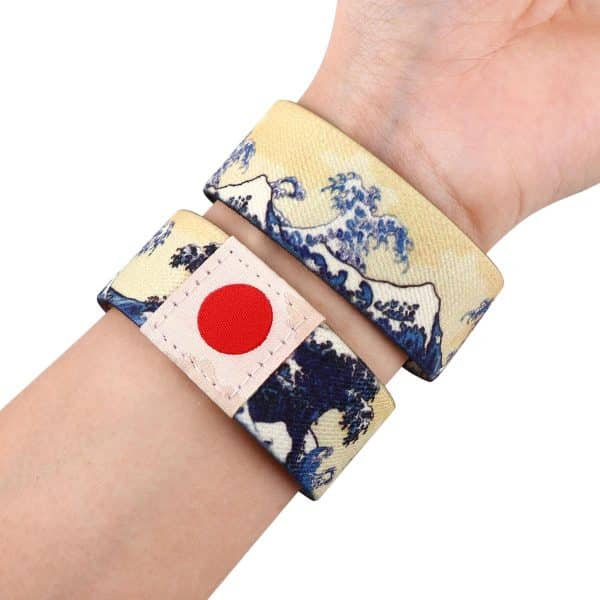 Bracelet ajustable unisexe avec motifs d'œuvres japonaises emblématiques