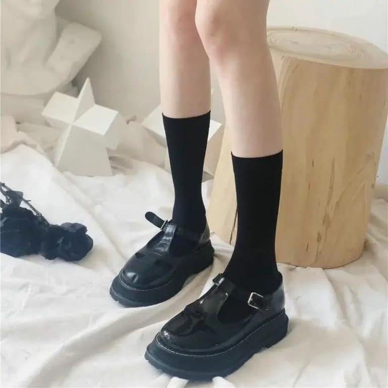 Chaussettes-Mi-mollet-pour-Femme-au-Style-Scolaire-Japonais-galerie-8918