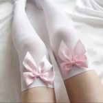 Collants-Semi-opaques-Ornes-de-Nuds-Satines-en-Forme-de-Fleur-galerie-7560