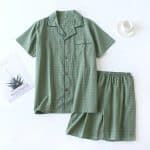 Ensemble-de-Pyjama-Japonais-a-Carreaux-avec-Chemise-a-Manches-Courtes-et-Short-Assorti-galerie-7539
