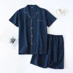 Ensemble-de-Pyjama-Japonais-a-Carreaux-avec-Chemise-a-Manches-Courtes-et-Short-Assorti-galerie-9998