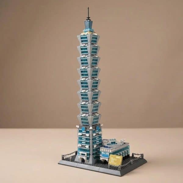 Maquette à assembler de la tour Taipei 101 de Taiwan en 1512 pièces