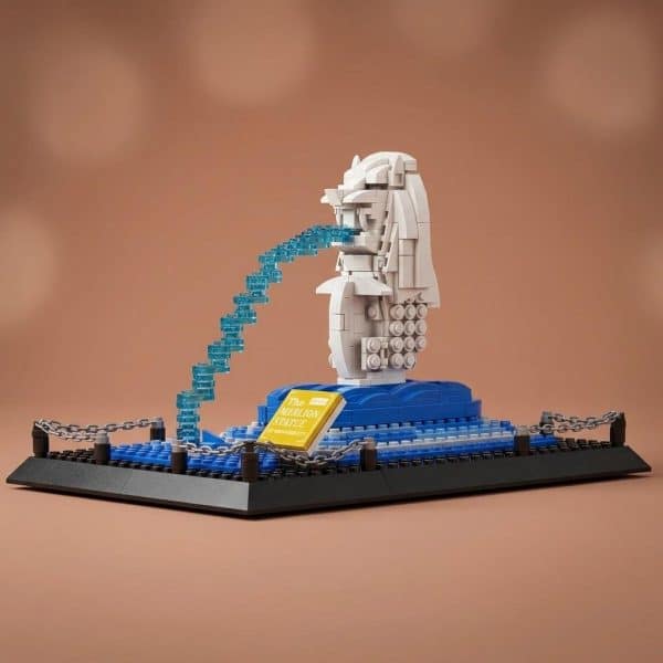 Maquette à assembler du Merlion de Singapour en 503 pièces