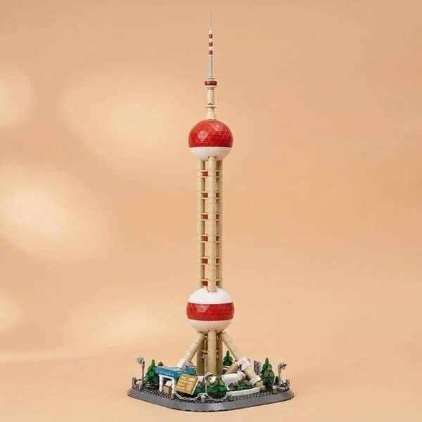 Maquette de construction de la Tour Perle de l'Orient de Shanghai en 834 pièces