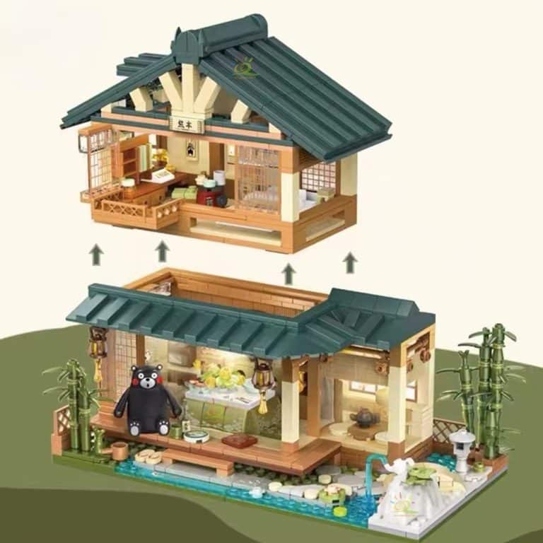 Maquette-de-Maison-Japonaise-Traditionnelle-de-Style-Lego-avec-Eclairage-9174