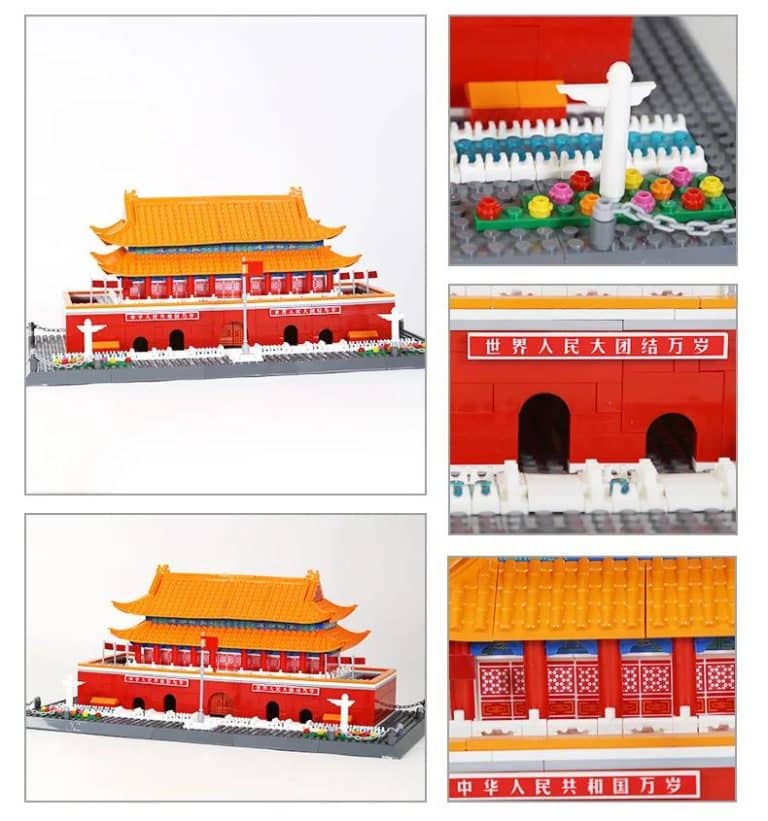 Maquette de la Porte Tian'anmen de Pékin en Briques de Construction - 820 Pièces - galerie 2831