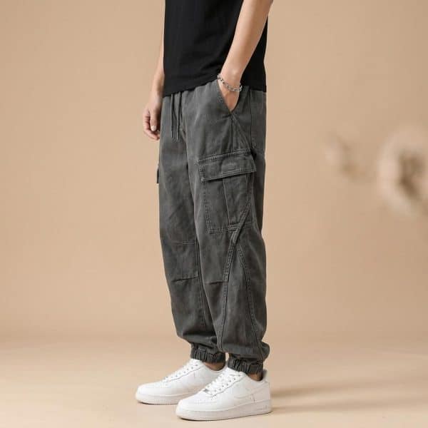 Pantalon cargo streetwear à poches latérales