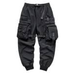 Pantalon-Cargo-Techwear-Noir-a-Multiples-Poches-et-Sangles-Tactiques-galerie-9413