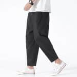 Pantalon-Japonais-a-Coupe-Ample-avec-Taille-Elastique-et-Poches-Laterales-galerie-8825