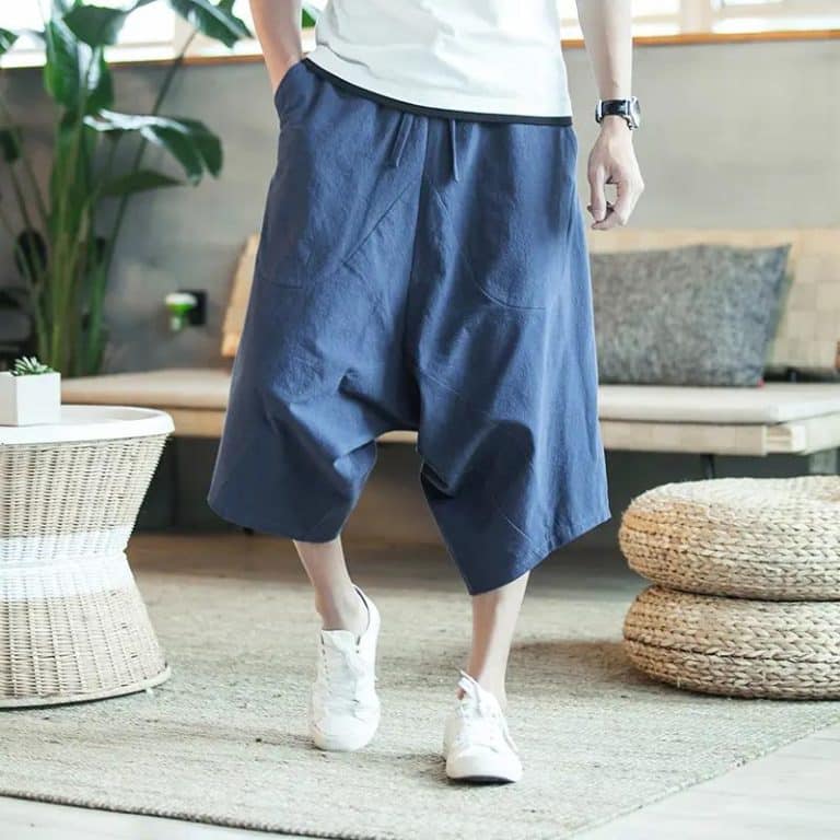 Pantalon-Sarouel-Japonais-pour-Homme-Coupe-Ample-avec-Effet-Drape-galerie-3646