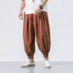 Pantalon-Sarouel-de-Style-Japonais-Decontracte-a-Taille-Elastique-galerie-9534