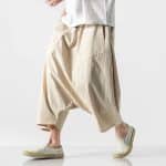 Pantalon-Sarouel-de-Style-Japonais-en-Coton-et-lin-avec-Coupe-Ample-galerie-3128
