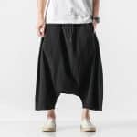 Pantalon-Sarouel-de-Style-Japonais-en-Coton-et-lin-avec-Coupe-Ample-galerie-9293