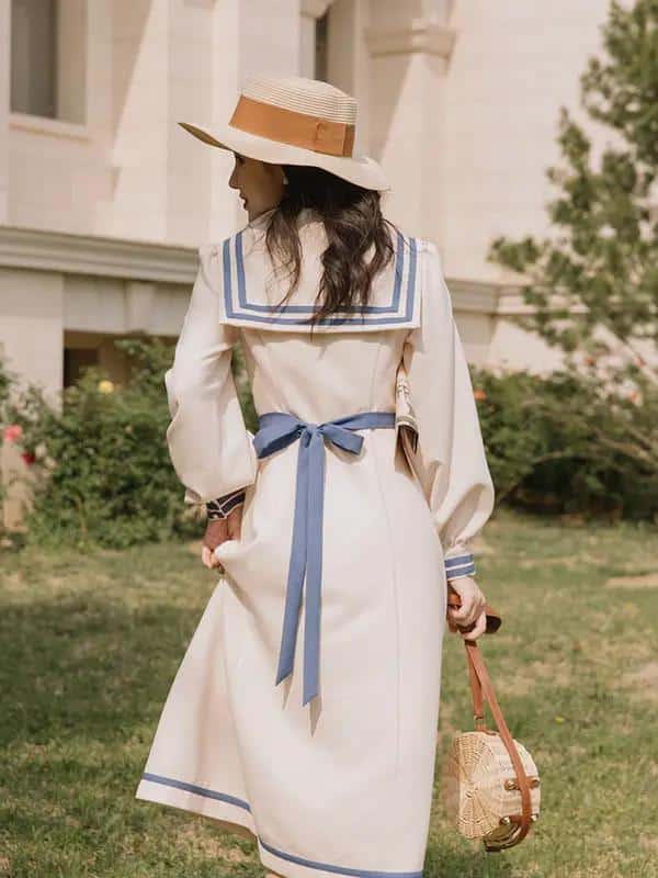 Robe-Japonaise-Style-Marin-a-col-Matelot-avec-Nud-galerie-7263