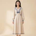 Robe-Japonaise-Style-Marin-a-col-Matelot-avec-Nud-picture-9616