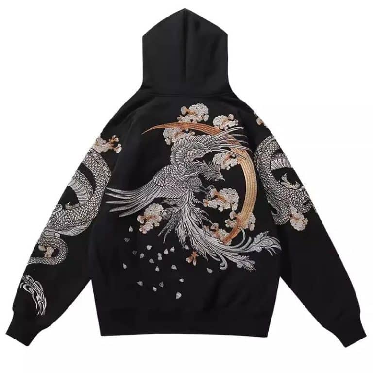 Sweat-a-Capuche-Streetwear-Orne-de-Grandes-Broderies-de-Phenix-et-Dragons-galerie-7610