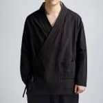 Veste-Cardigan-Kimono-a-col-Croise-et-Poche-Plaquee-pour-Homme-3517-1