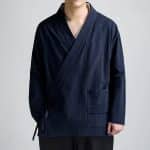 Veste-Cardigan-Kimono-a-col-Croise-et-Poche-Plaquee-pour-Homme-4191-1