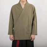 Veste-Cardigan-Kimono-a-col-Croise-et-Poche-Plaquee-pour-Homme-galerie-9334