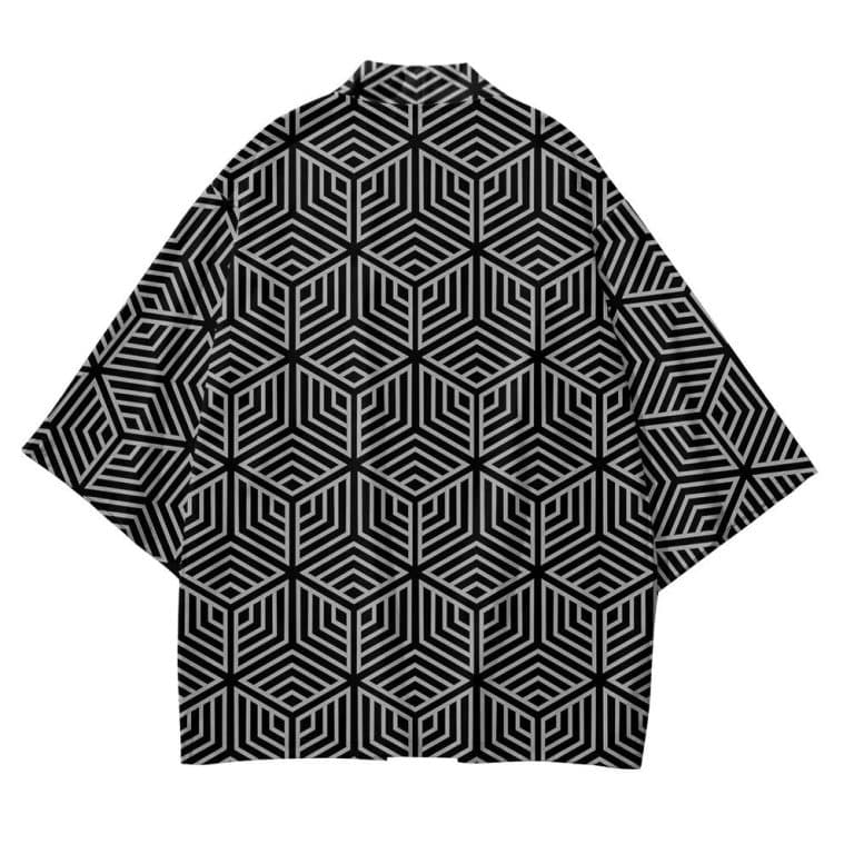 Veste-Haori-Japonaise-a-Motif-Geometrique-Hexagonal-galerie-1144
