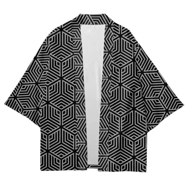 Veste-Haori-Japonaise-a-Motif-Geometrique-Hexagonal-galerie-1607