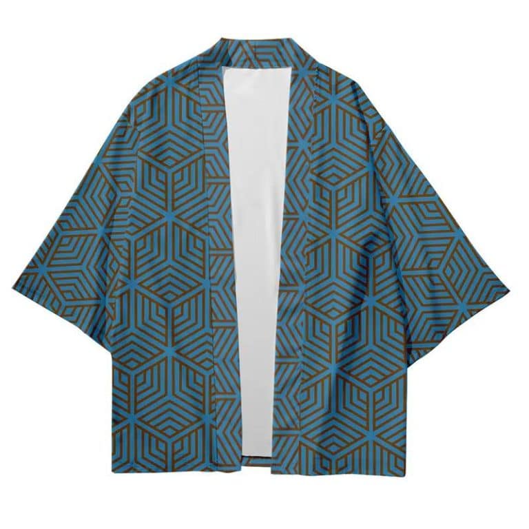 Veste-Haori-Japonaise-a-Motif-Geometrique-Hexagonal-galerie-1661